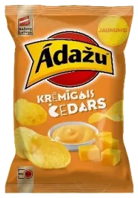Potetgull med kremet chedarost smak Adazi, 130g