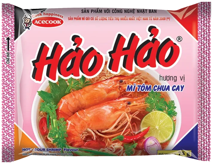 Nudler med søt og sur rekesmak HAO-HAO, 77g