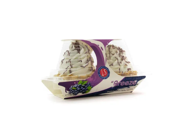 Sandkake med blåbær og proteinkrem Latsweets, 140g (frysevare -18C)