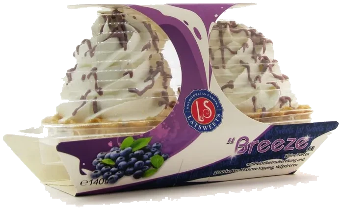 Sandkake med blåbær og proteinkrem Latsweets, 140g (frysevare -18C)
