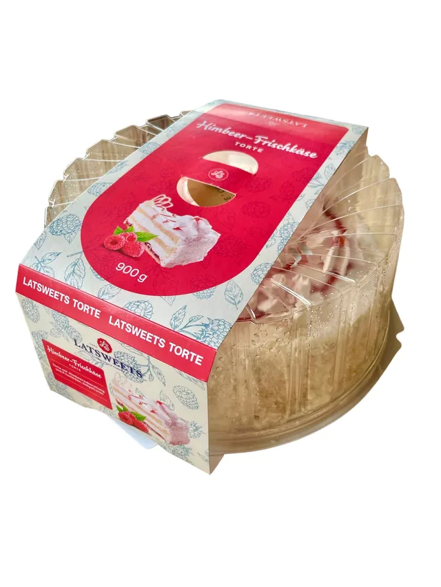 Ost kake med bringebær Latsweets, 900g