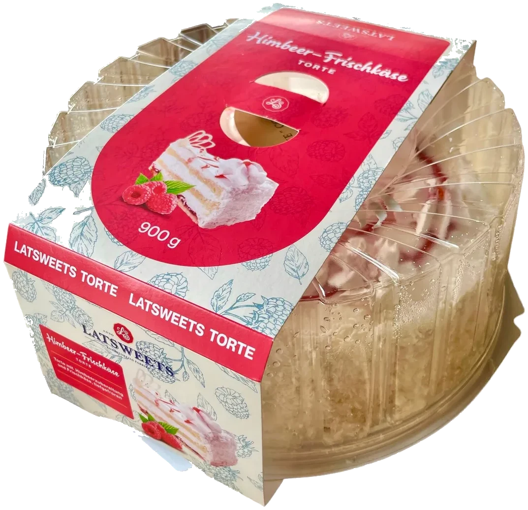 Ost kake med bringebær Latsweets, 900g