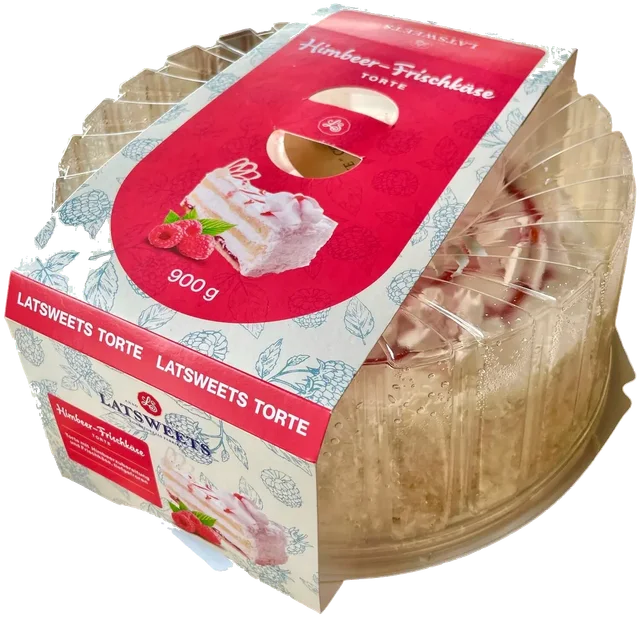 Ost kake med bringebær Latsweets, 900g