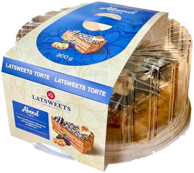 Honning kake ''Evening'' med pommer og valnøtter Latsweets, 900g