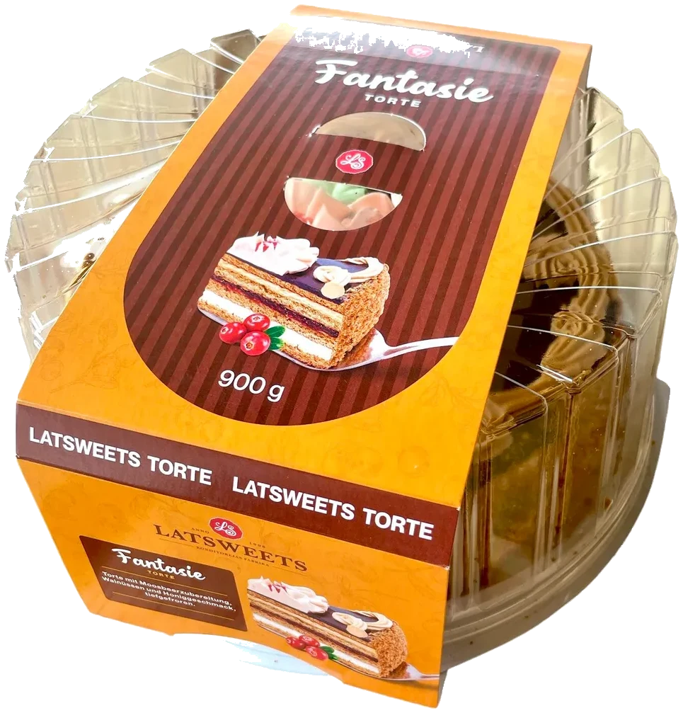 Honning kake ''Fantasy'' med tranebær og valnøtter Latsweets, 900g