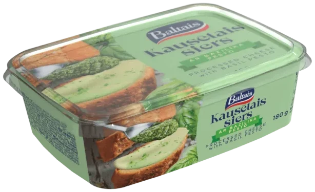 Smørost med basilikum og pesto"Baltais", 180g