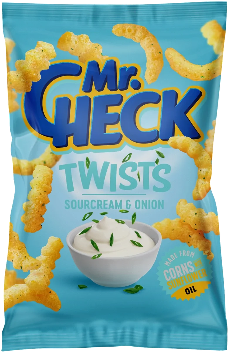 Twist med rømme og løk smak Mr.Check 150g