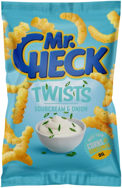 Twist med rømme og løk smak Mr.Check 150g