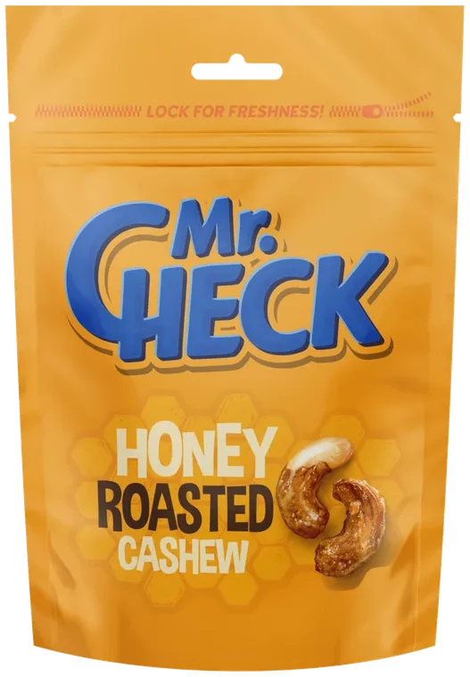 Honning ristede cashewnøtter Mr.Check 120g
