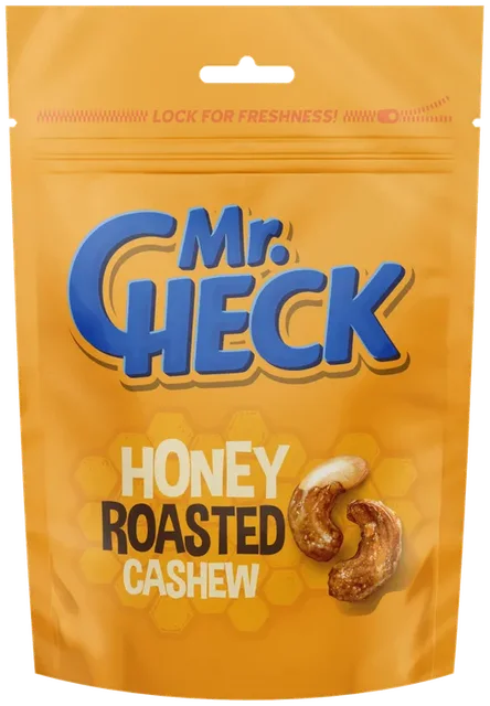 Honning ristede cashewnøtter Mr.Check 120g
