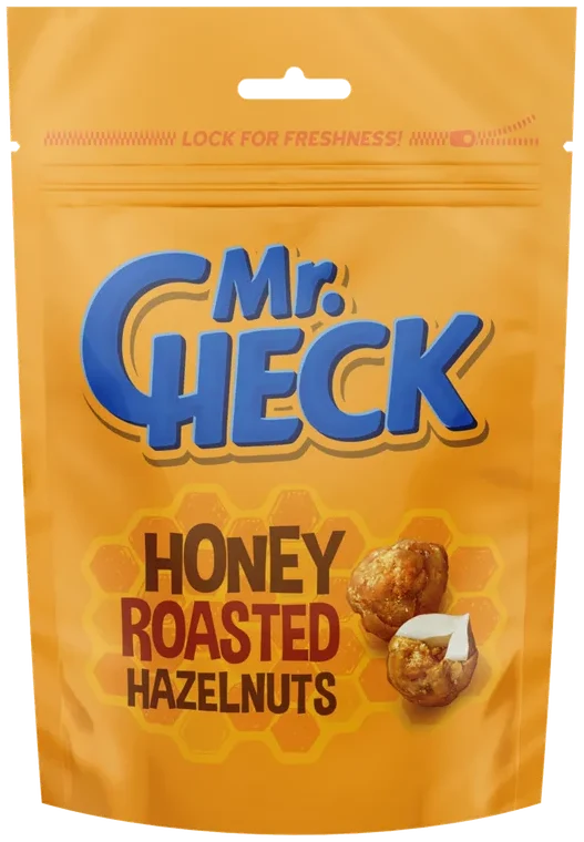 Honning ristede hasselnøtter Mr.Check 150g