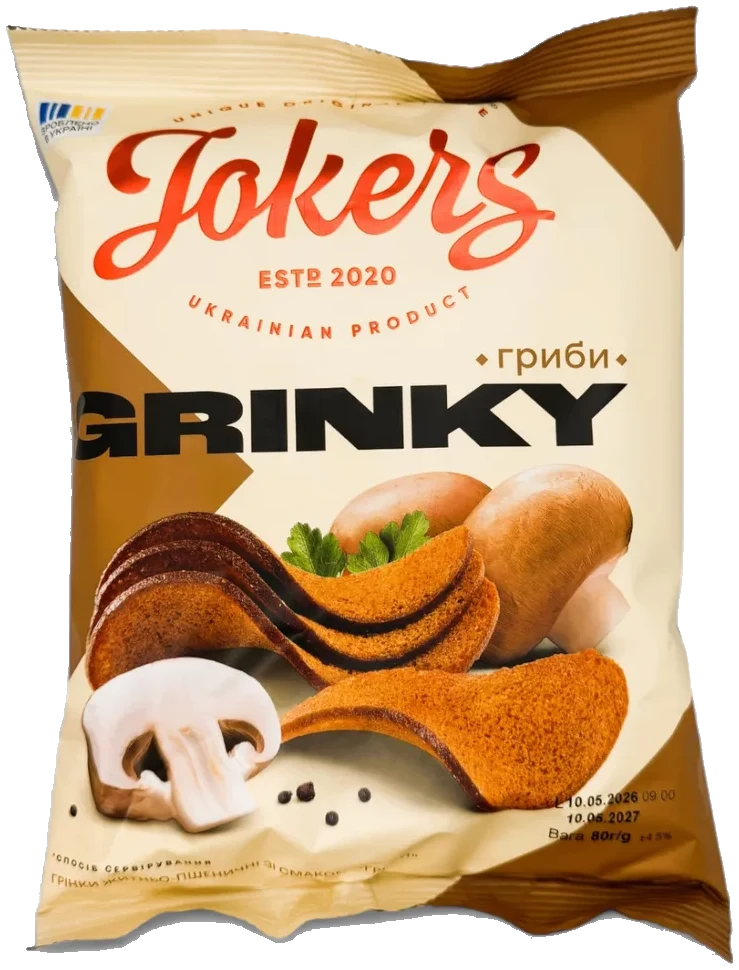 Rug-hvetekrutonger med smak av sopp JokerS 80g