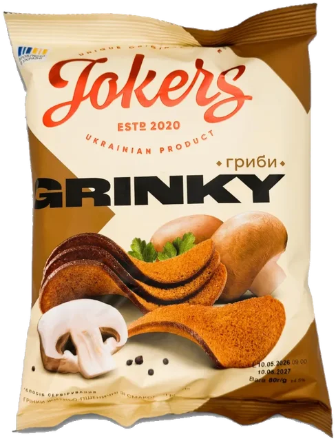 Rug-hvetekrutonger med smak av sopp JokerS 80g