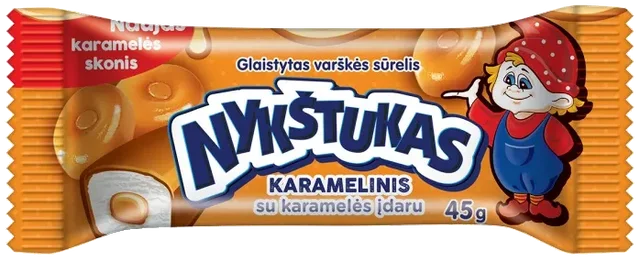 Ostemasse i karamell glasur med karamell fyll Nykstukas, 45g