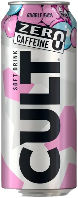 Energy drink uten kafein med bubblegum smak CULT 0,5L