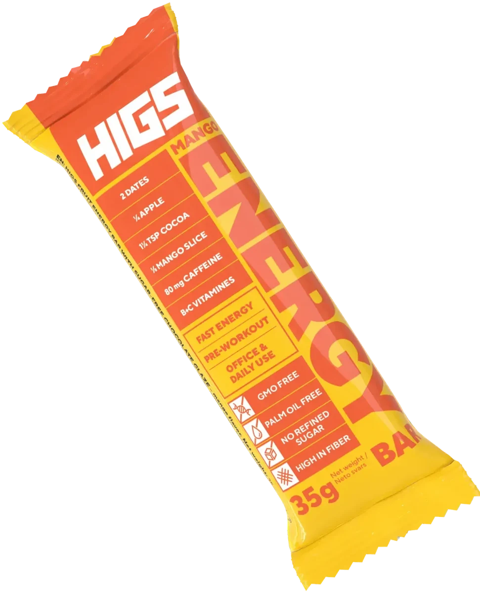 Energy Bar Mango uten sukker Higs 35g