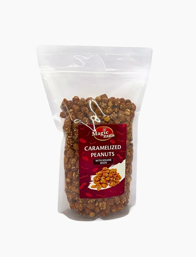 Karamelisert peanøtter med sezam Magic Corn 800g