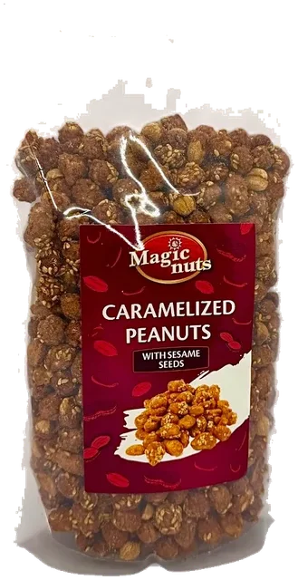 Karamelisert peanøtter med sezam Magic Corn 800g