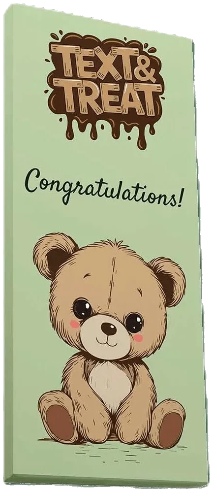Melke sjokolade Congratulation teddy T&T 85g