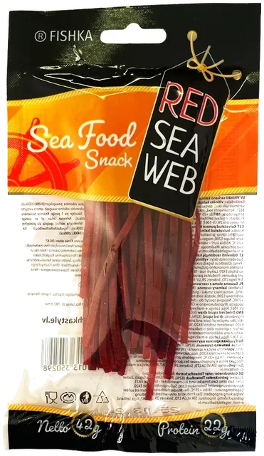 Røde blekksprut tørket Fishka, 42g