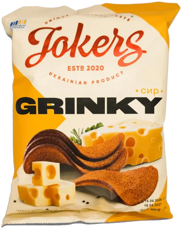 Rug-hvetekrutonger med smak av ost JokerS 80g