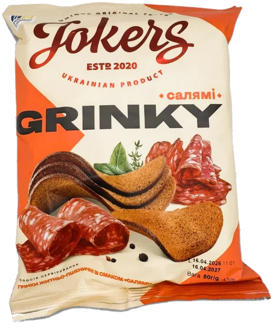 Rug-hvetekrutonger med smak av ost JokerS 80g