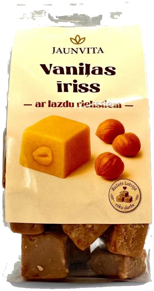 Vanilla toffee med hasselnøtter Jaunvita 200g