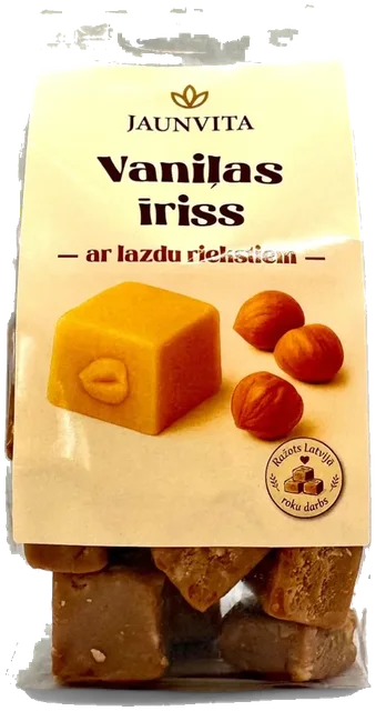 Vanilla toffee med hasselnøtter Jaunvita 200g