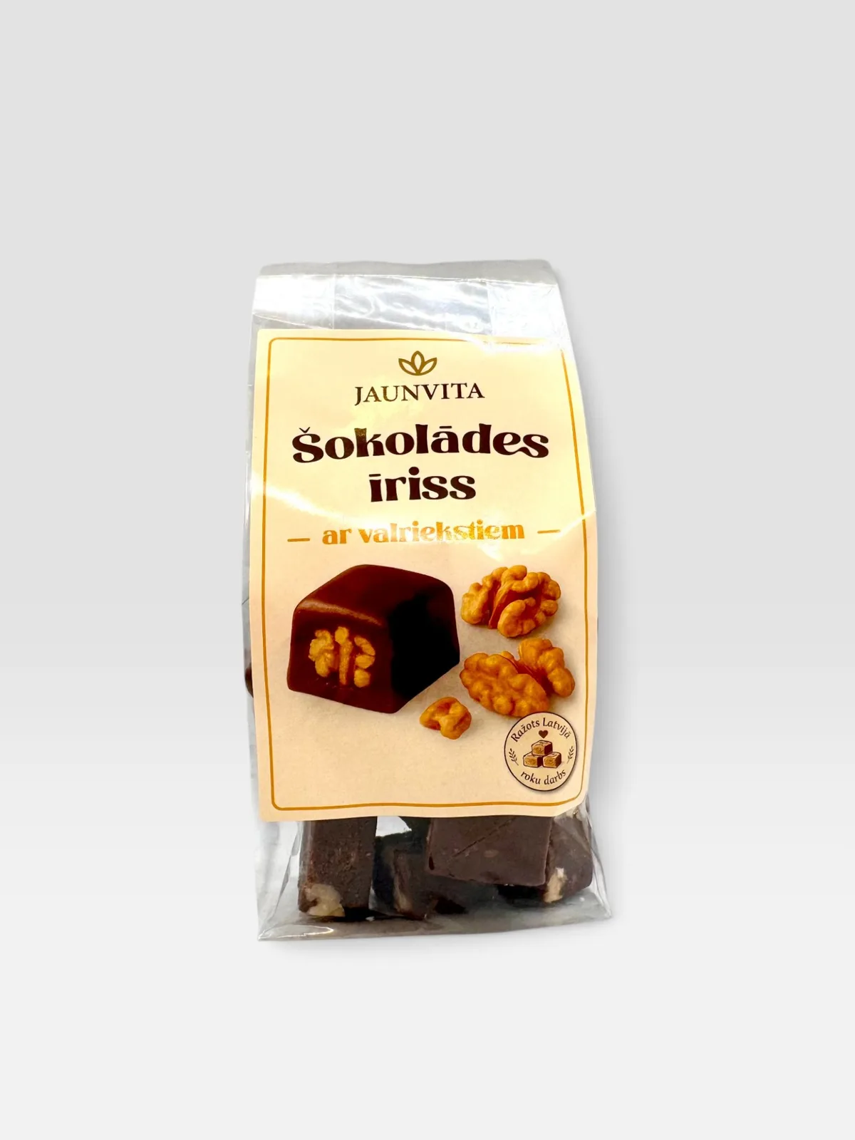 Sjokolade toffee med valnøtter Jaunvita 200g