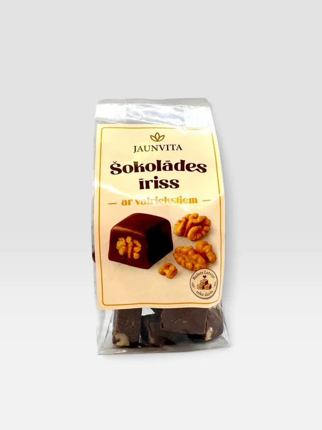 Sjokolade toffee med valnøtter Jaunvita 200g