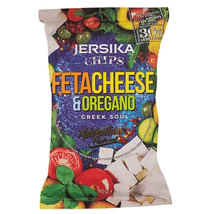 Potet chips med feta ost og oregano smak Jersika 90g