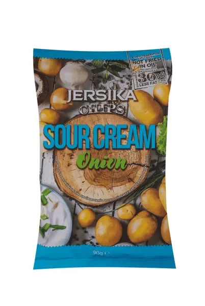 Potet chips med blø ost smak Jersika 90g (kopi)