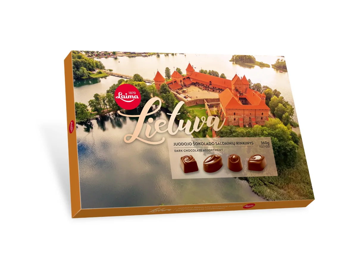 Laima Vilnius mørk sjokoladekonfekt med assortert fyll 360g (kopi)
