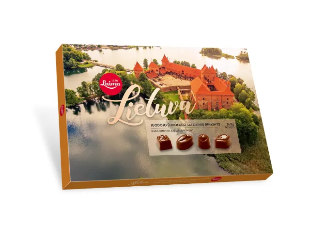 Laima Vilnius mørk sjokoladekonfekt med assortert fyll 360g (kopi)