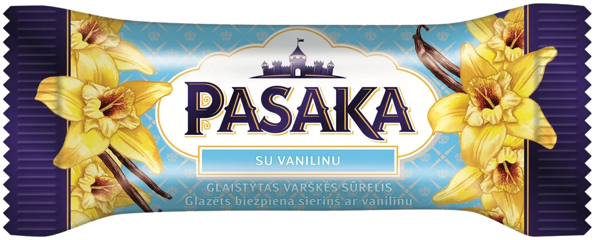 Glasert ostemasse med vanilje PASAKA, 40g
