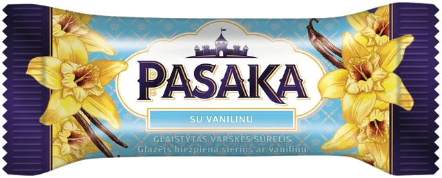 Glasert ostemasse med vanilje PASAKA, 40g