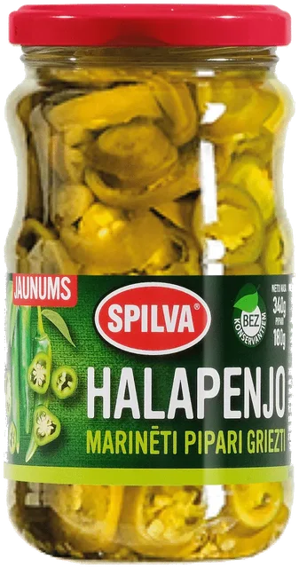 Jalapene pepper syltet kuttet, Spilva 340g