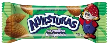 Glasert ostemasse med mandler NYKSTUKAS, 45g