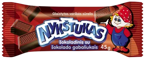 Glasert ostemasse med sjokoladebiter NYKSTUKAS, 45g
