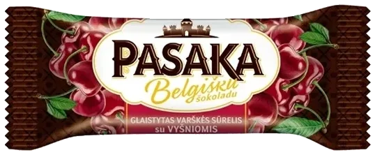 Pasaka Glasert ostemasse med kirsebær smak og belgisk sjokolade, 40g